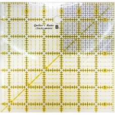 Лінійка-лекало MegaSew QR-07S (дюймова) для печворку та квілтингу