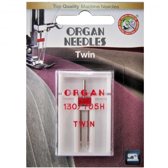 Голка подвійна універсальна Organ Twin №90/4.0