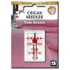 Голка подвійна стрейч Organ Twin Stretch №75/4.0