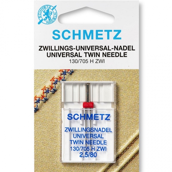 Голка подвійна універсальна Schmetz Twin Universal №80/2.5