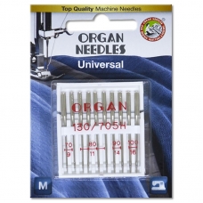 Голки універсальні Organ Universal №70-100 асорті 10 штук