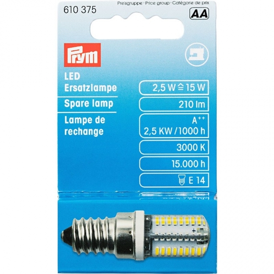 Запасная светодиодная лампа для швейных машин, резьбовая Prym 610375