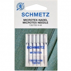 Голки для мікротекстилю Schmetz Microtex №100