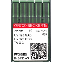 Иглы промышленные Groz-Beckert UY128GAS SES №75