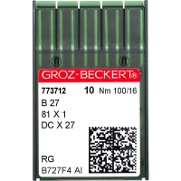 Голки промислові Groz-Beckert DCx27 RG №100