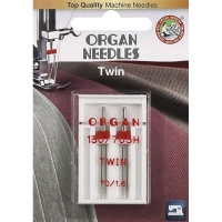 Голка подвійна універсальна Organ Twin №70/1.6