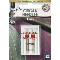 Голка подвійна універсальна Organ Twin №80/3.0