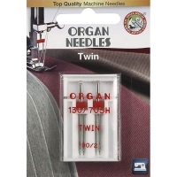 Голка подвійна універсальна Organ Twin №90/2.0