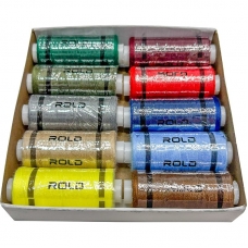 Набір різнокольорових ниток для шиття Rold 10 шт.