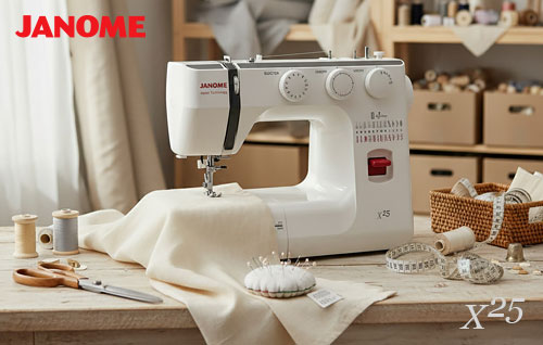 Janome X25 - больше строчек, больше возможностей для шитья