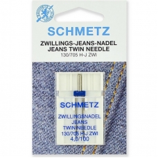 Голка подвійна для джинса Schmetz Twin Jeans №100 / 4.0