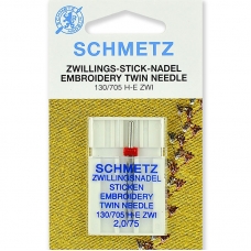 Подвійна голка Schmetz Twin Embroidery №75/2.0