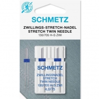 Голки подвійні для стрейчу Schmetz Twin Stretch №75/4.0