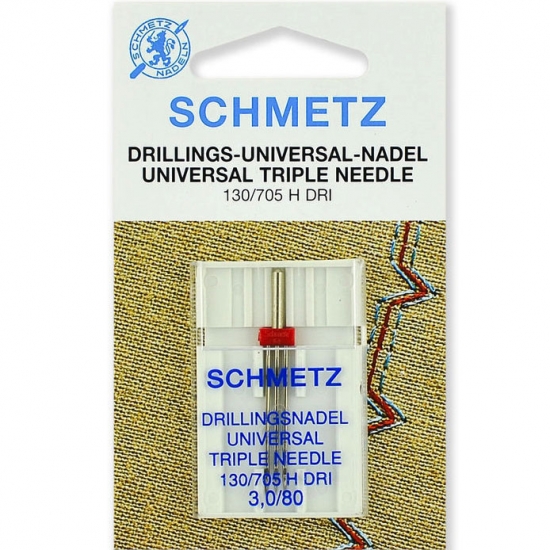 Игла тройная универсальная Schmetz Triple Universal №80/3,0