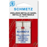 Игла двойная Schmetz Metallic Embroidery №80/2.5
