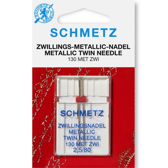 Игла двойная Schmetz Metallic Embroidery №80/2.5