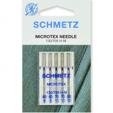 Голки мікротекс Schmetz Microtex ассорті №60-80