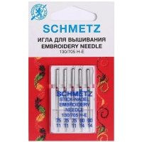 Голки вишивальні Schmetz Embroidery №75-90