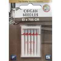 Иглы для оверлока Organ ELx705 CR PB №75 5 штук