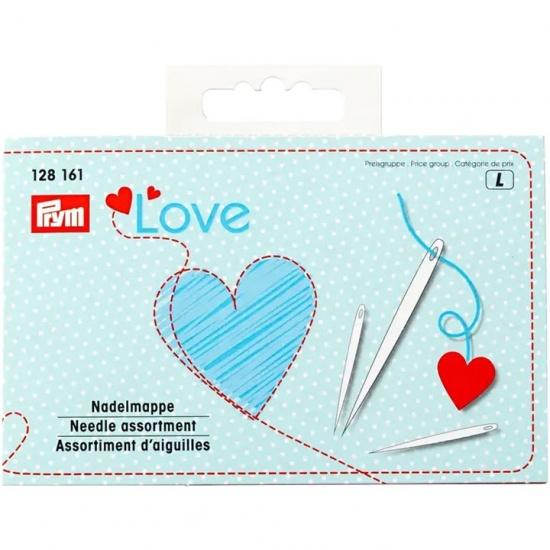 Набор из 29 швейных игл и игл для штопки с вдевателем Prym Love 128161