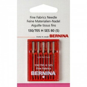 002 510 71 03 Bernina 130/705 H SES 80 иглы для тонких тканей 5 шт.
