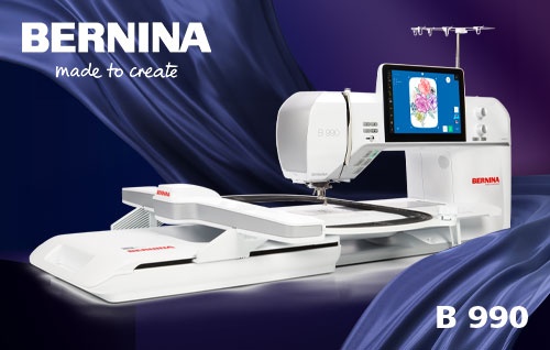 Швейно-вишивальна машина Bernina 990 - магія шиття, квілтингу та вишивки