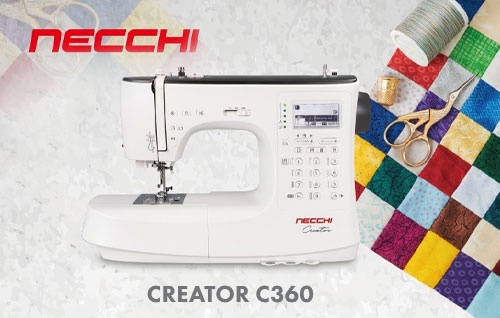 Швейная машина Necchi Creator C360 - раскройте свой творческий потенциал