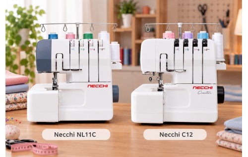 Чим відрізняються оверлоки Necchi NL11C і Necchi C12 та який обрати