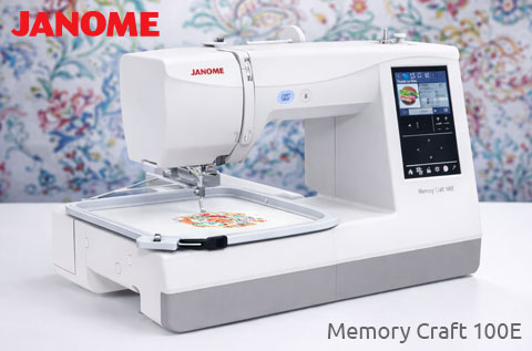 Janome Memory Craft 100E: удобство, функциональность и точный результат