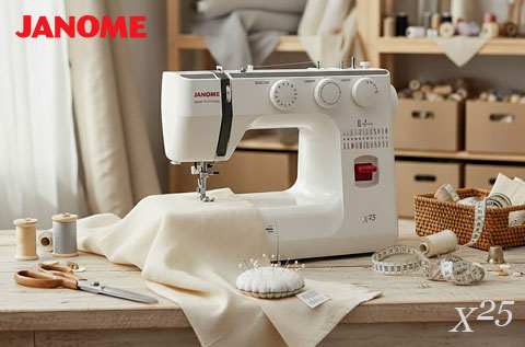 Janome X25 – больше строчек, больше возможностей для шитья
