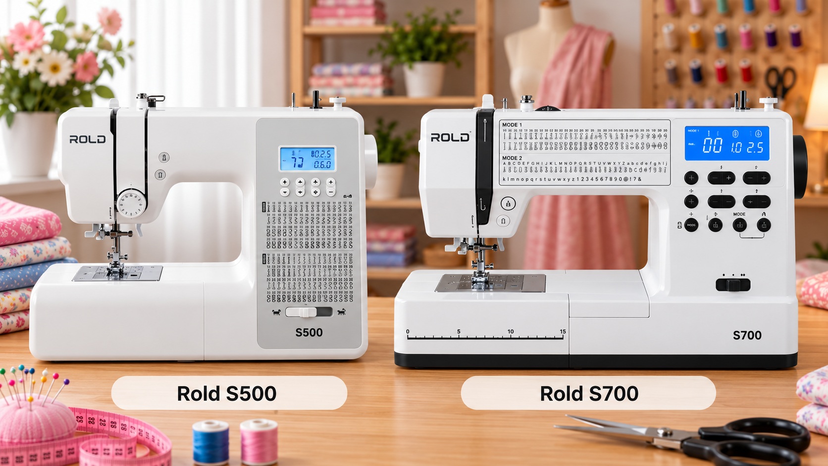 Порівняння швейних машин Rold S500 і Rold S700